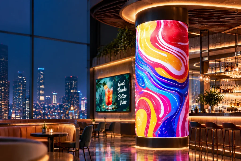 Cylinder LED Display