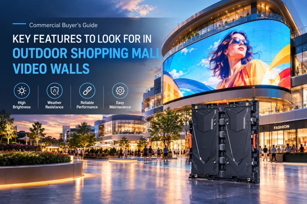 Key Features in Outdoor Shopping Mall Video Walls