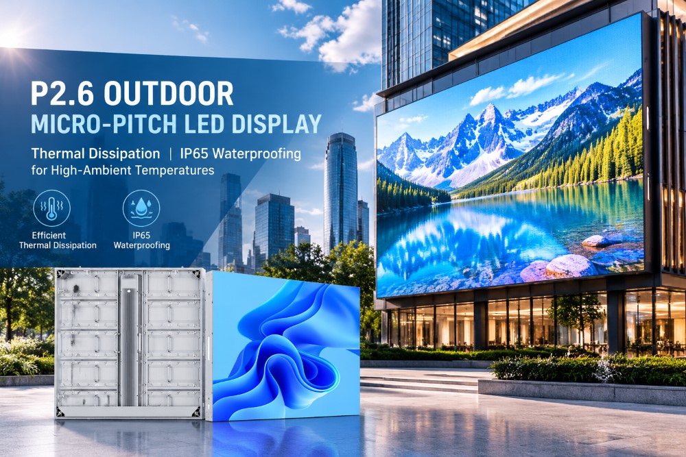 P2.6 Micro-Pitch-LED-Displays für den Außenbereich