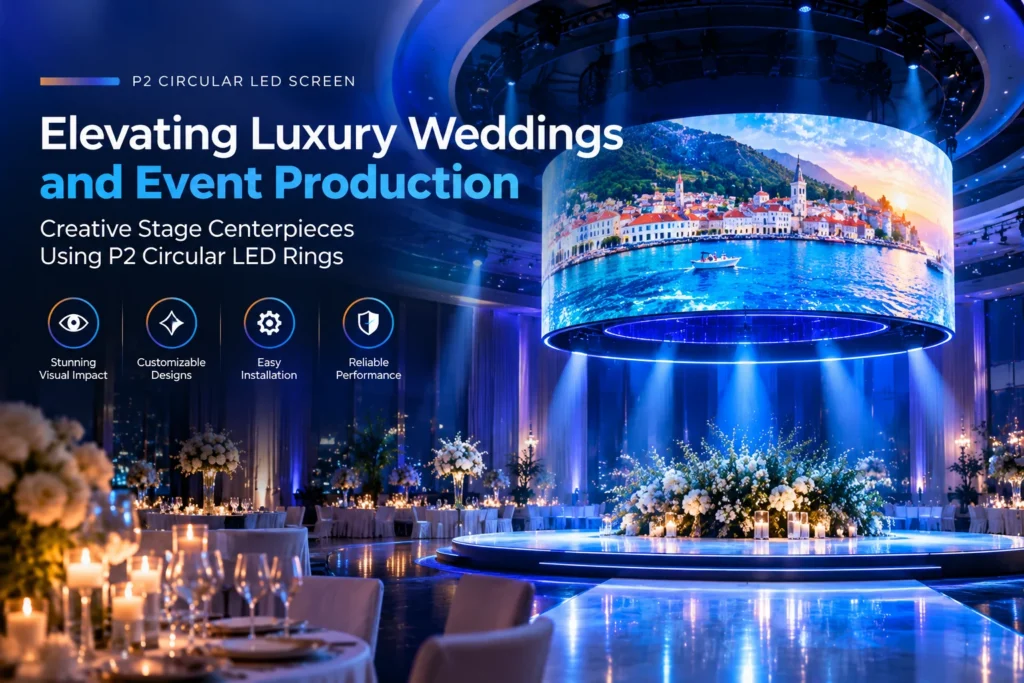 Creative Stage Centerpieces Using P2 Circular LED Rings